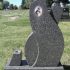 shaub gray headstone tombstone for child