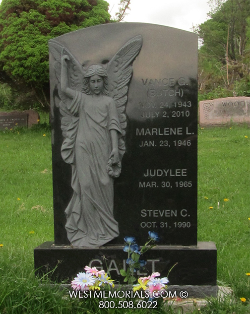 gally angel family headstone