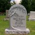 stewart gray granite tree bird custom headstone monument