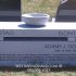 gonteski gray granite bench family companion headstone modern