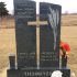 tiesmeyer tall vertical cross headstone