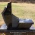 camper black granite bench football contemporary custom headstone