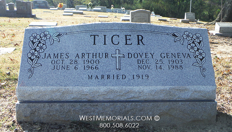 ticer religious custom companion headstone for grave