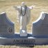 arguello granite marble jesus wing monument gray ceramic portrait