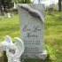 kastberg purple quartz gray granite vertical single monument for grave