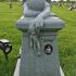 joey weeping angel sock monkey headstone gravestone for child