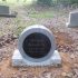 rolack circular modern headstone for grave