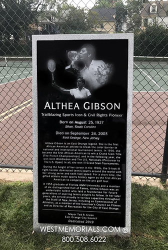 althea gibson tennis civil rights monument