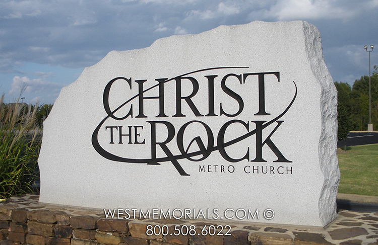 christ the rock metro church natural outdoor monument