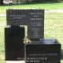 collins black brown granite modern monument