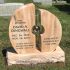 dingwall unique suspended cross aluminum upright tombstone religious