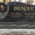 dungan black granite cross praying hands custom companion monument headstone