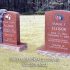 ellisor headstone red granite companion floral custom headstone tombstone