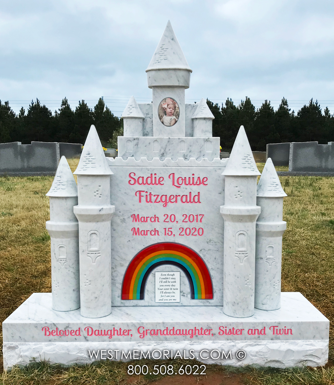 fitzgerald child rainbow castle grave monument