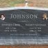 johnson american black companion traditional headstone for family