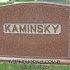 kaminsky brown granite family headstone