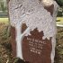 kong red chinese granite hand carved tree and bird headstone