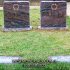 pailet red brown granite wreath footstone and headstones