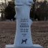 roberson upright custom cat on tree headstone