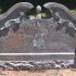 smith custom colorful granite companion headstone