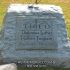 custom gray granite boulder gravestone