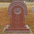 vick headstone red granite flowers bird custom headstone tombstone