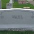 wahl gray granite star of david traditional jewish upright cemetery gravestone