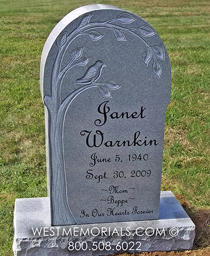 warnkin headstone custom