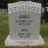 weinberger gray granite companion headstone unique upright tombstone