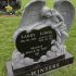 winters angel granite upright custom spouse companion headstone