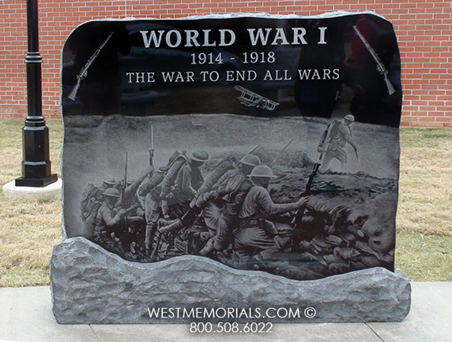 WWI soliders veterans monument custom