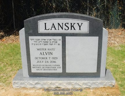 Lansky A | West Memorials