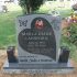 lansford granite heart butterfly custom vases headstone for grave