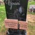 yovani thomas contemporary black gravestone