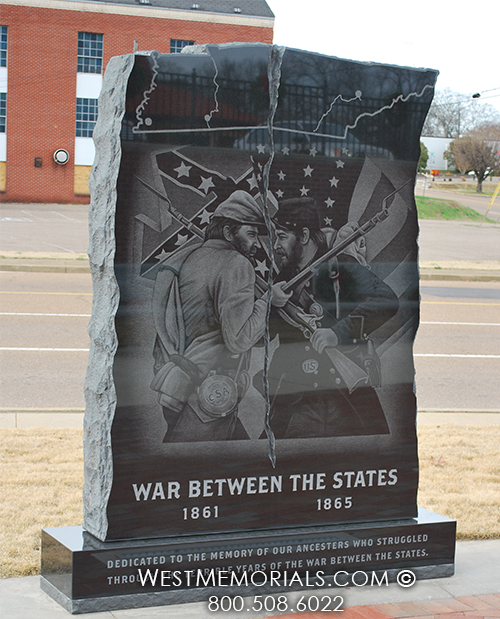 war between the states custom black granite portrait veterans memorial