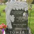 tower bear mouse monkey tree hand carved green granite child and family headstone
