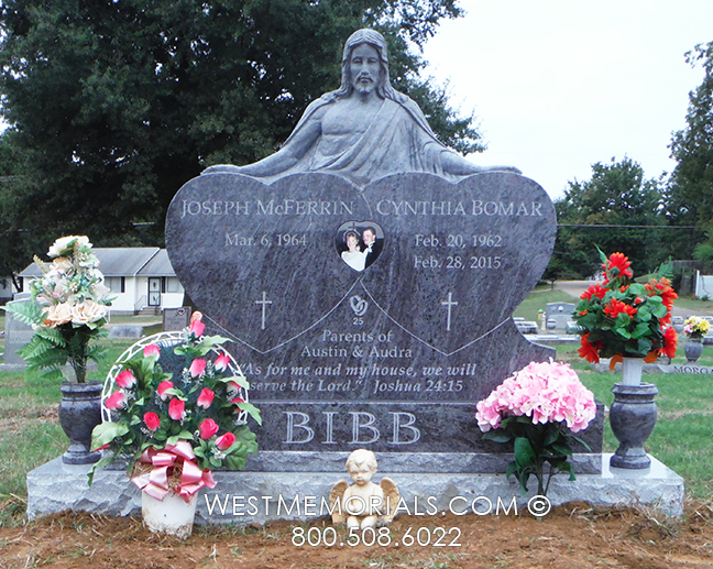 bibb religious jesus marriage companion headstone monument for grave