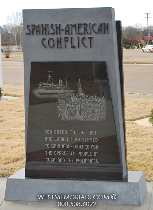 spani american war veterans custom monument