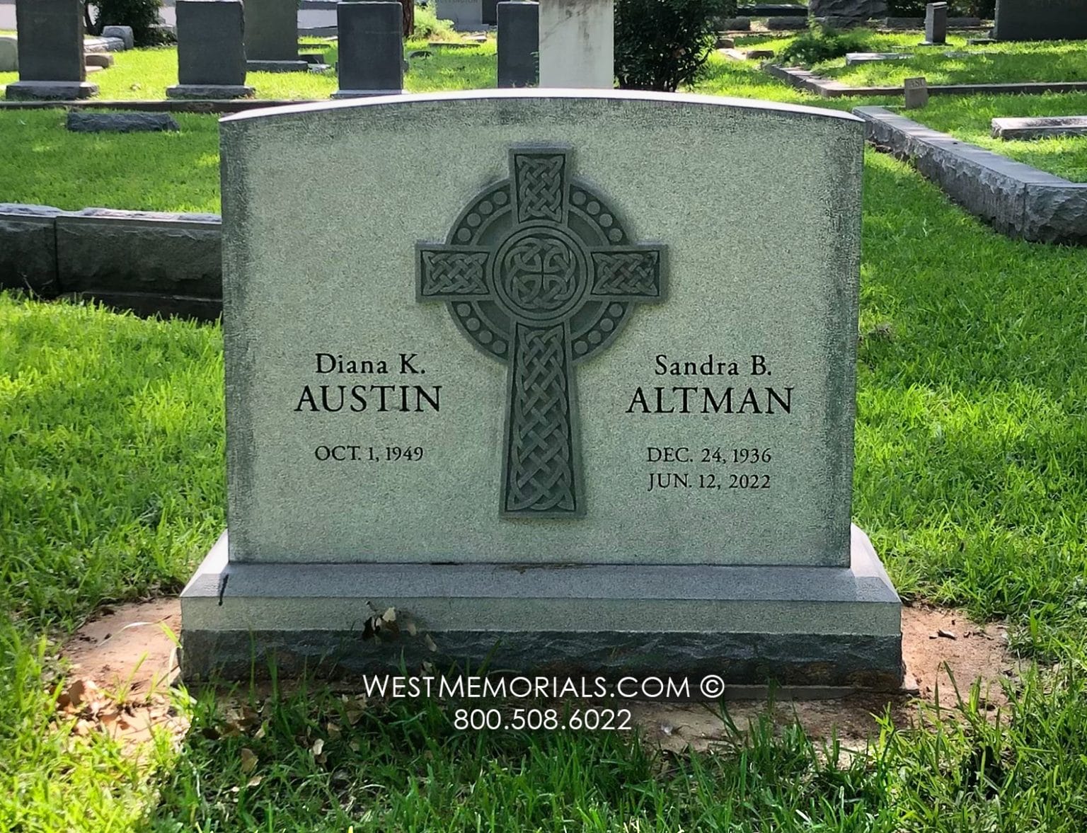 Austin-Altman Celtic Cross Headstone | West Memorials